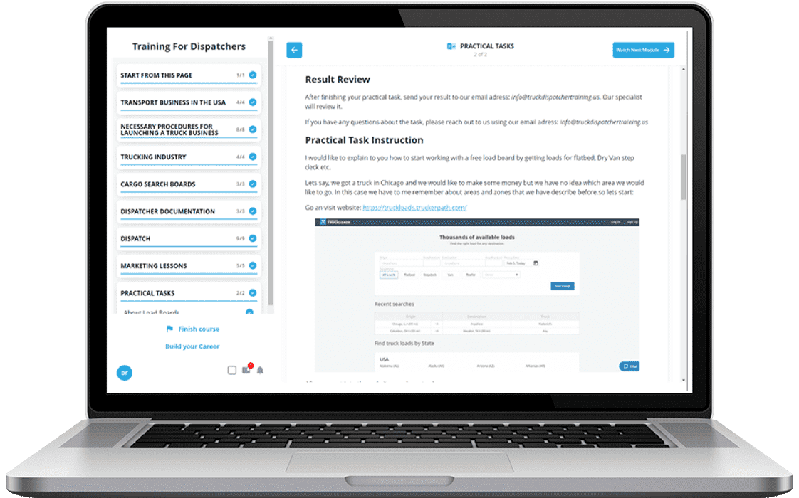 Truck Dispatcher Training